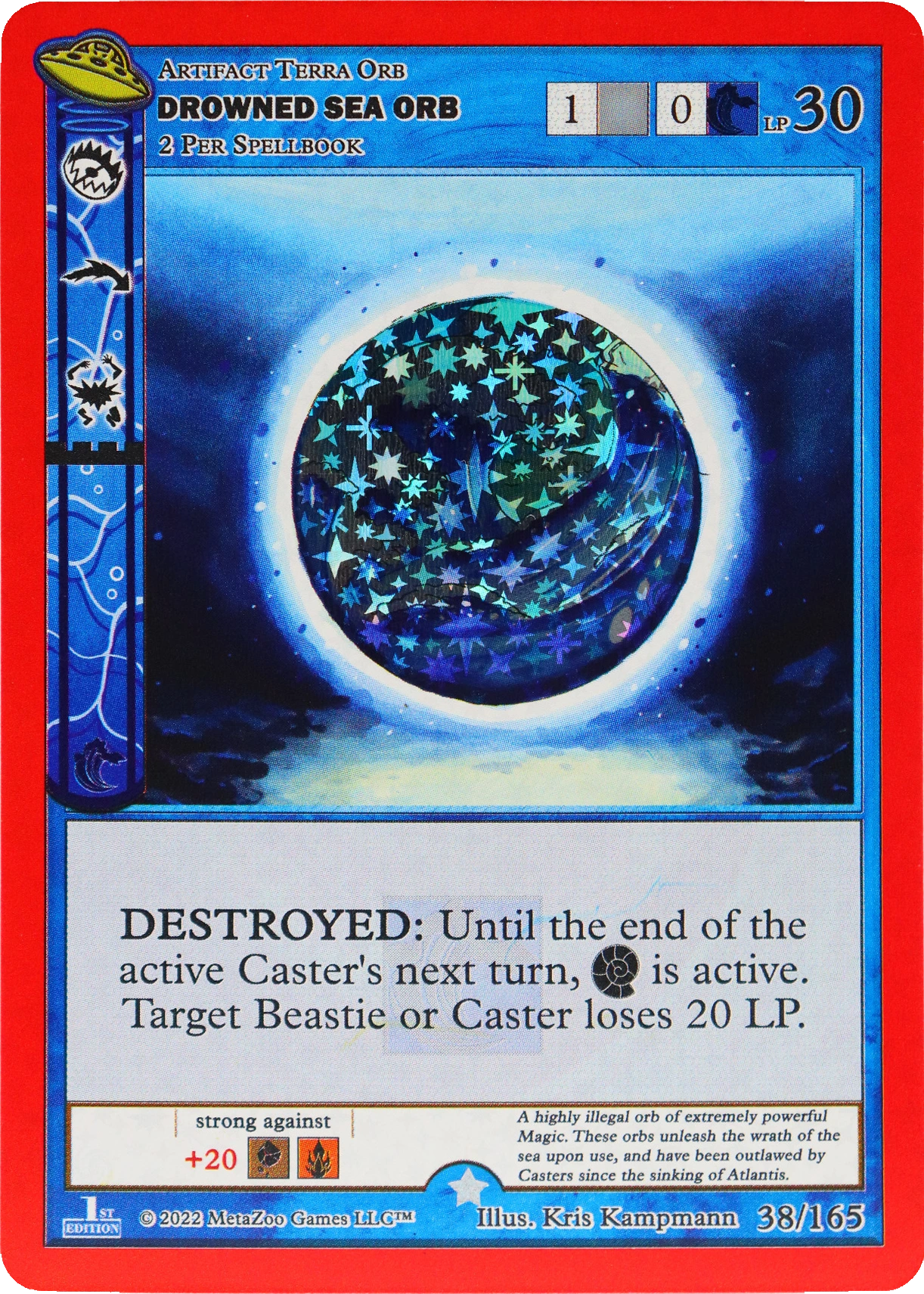 Drowned Sea Orb 38/165 Reverse Holo MetaZoo UFO