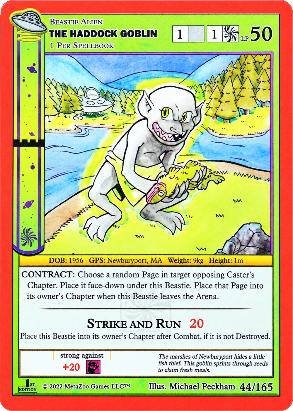 The Haddock Goblin 44/165 Non-Holo MetaZoo UFO