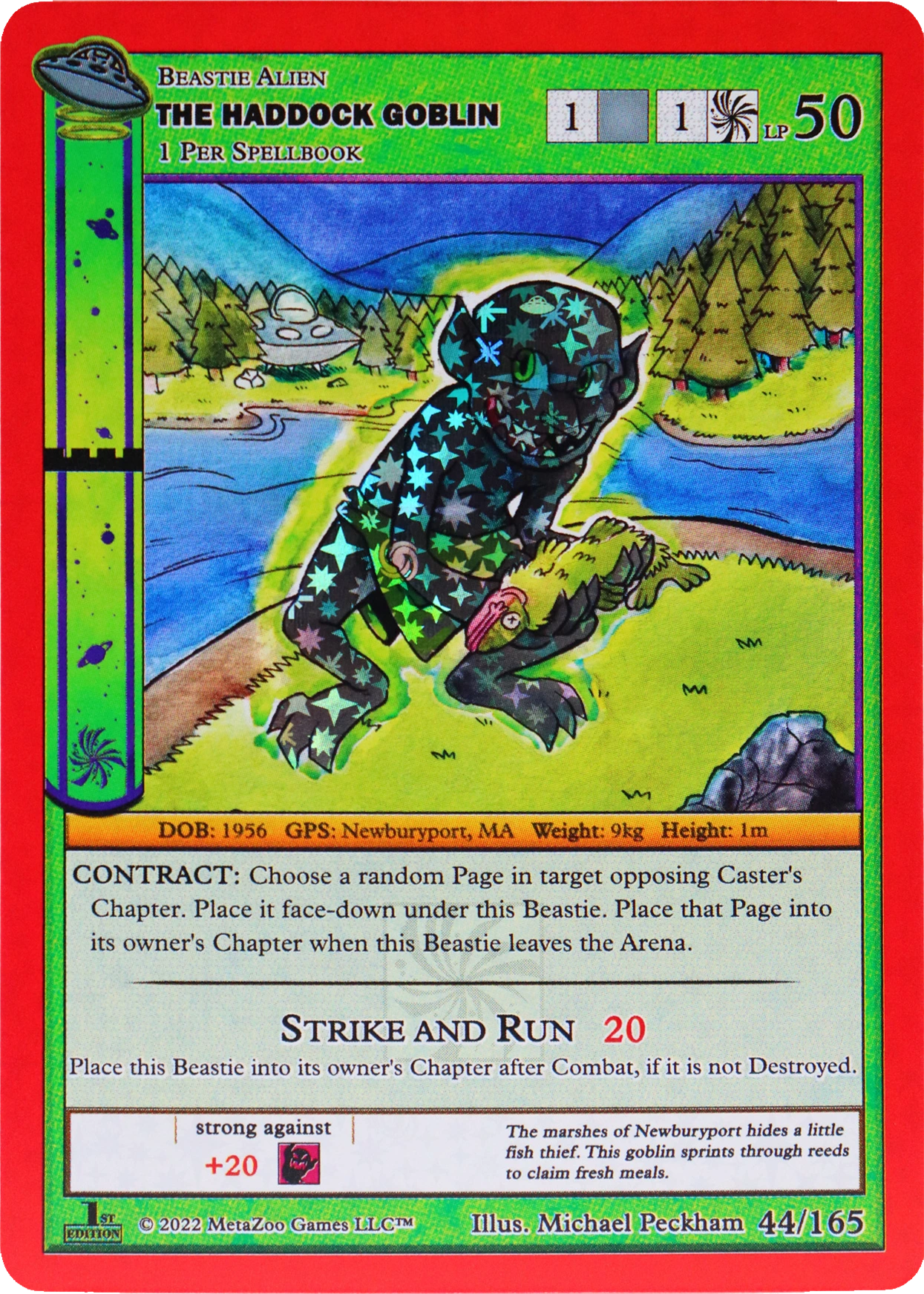 The Haddock Goblin 44/165 Reverse Holo MetaZoo UFO