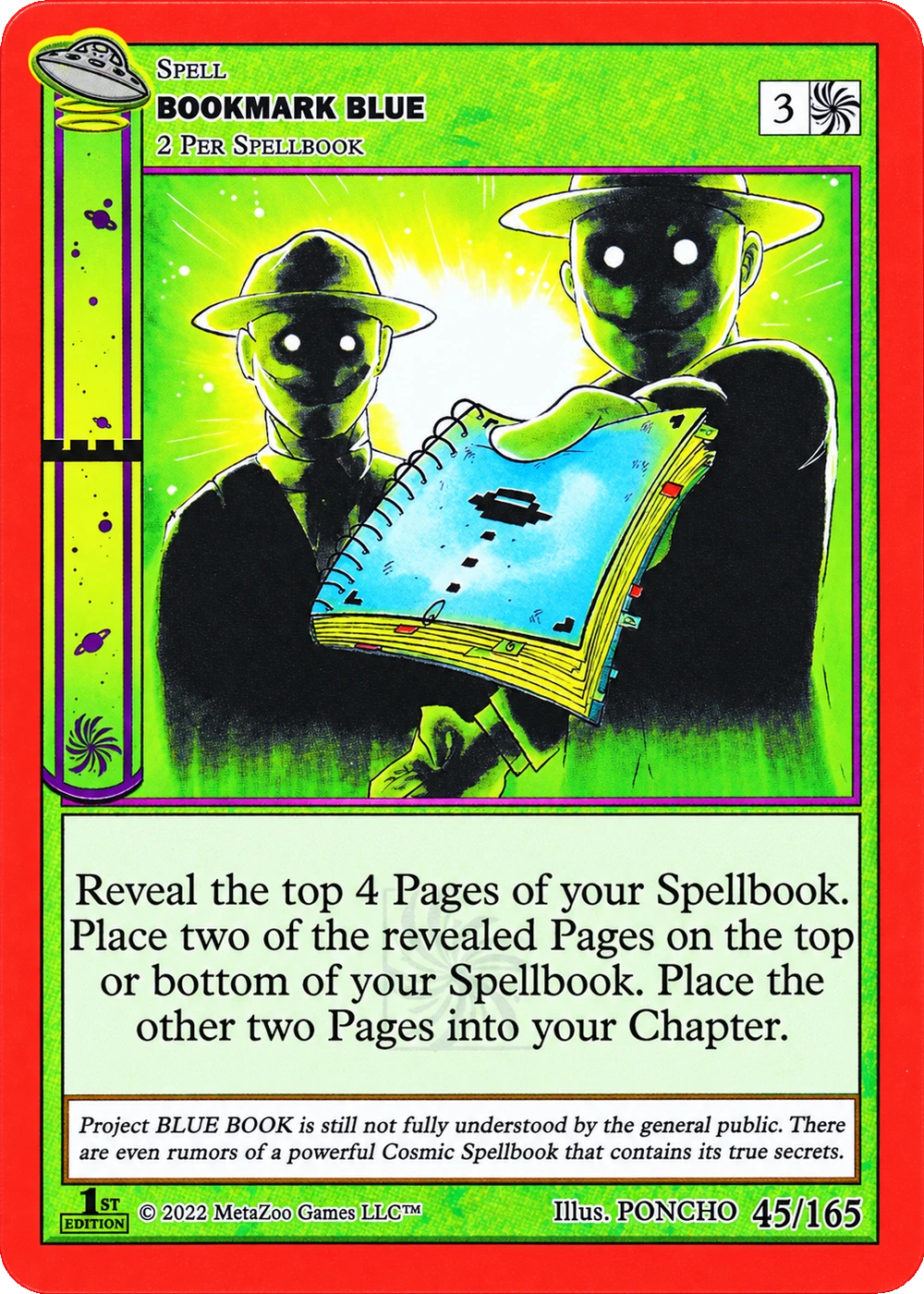 Bookmark Blue 45/165 Non-Holo MetaZoo UFO