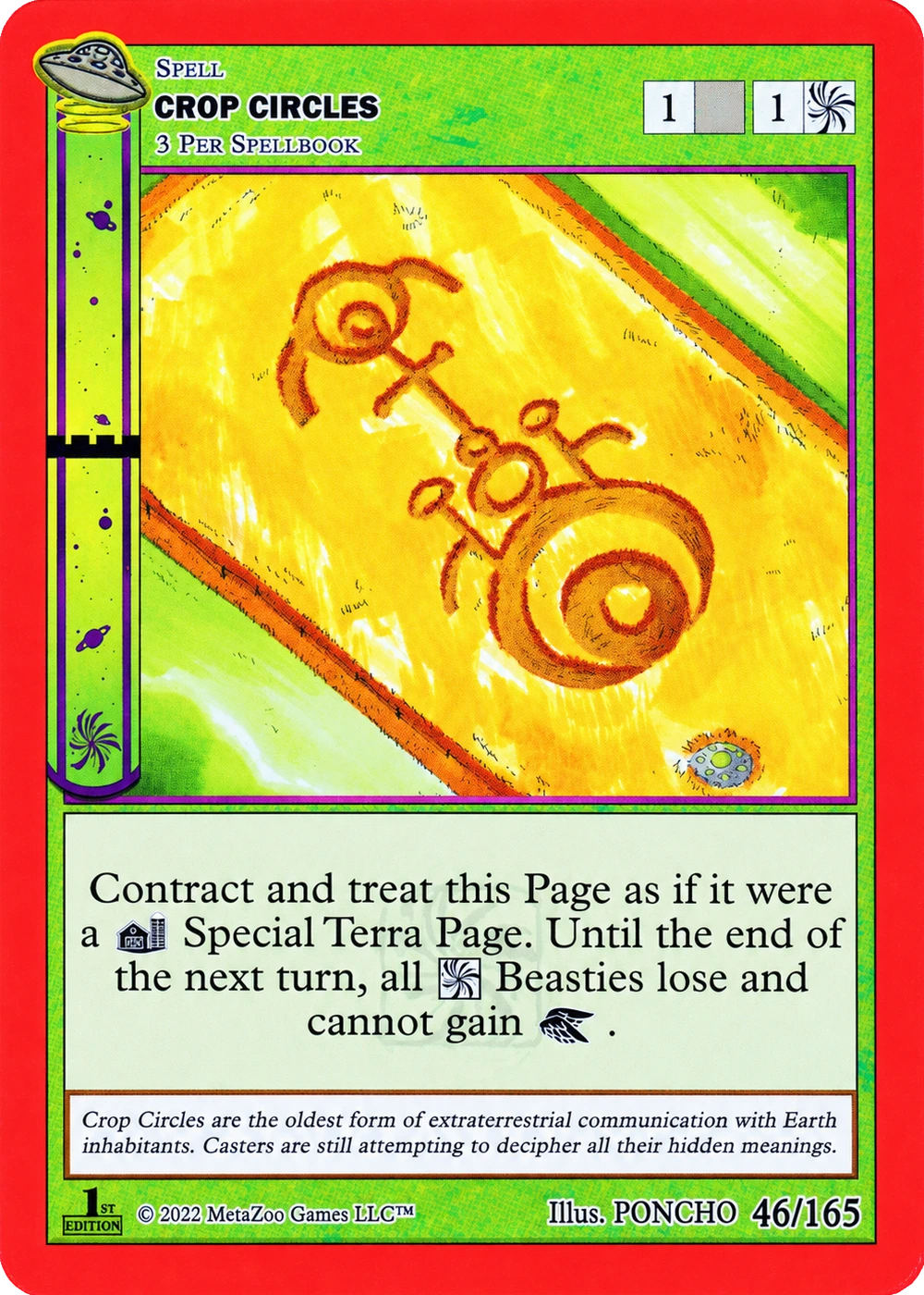 Crop Circles 46/165 Non-Holo MetaZoo UFO