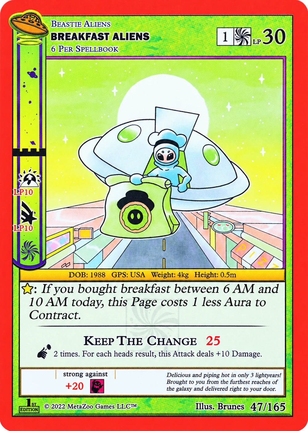 Breakfast Aliens 47/165 Non-Holo MetaZoo UFO
