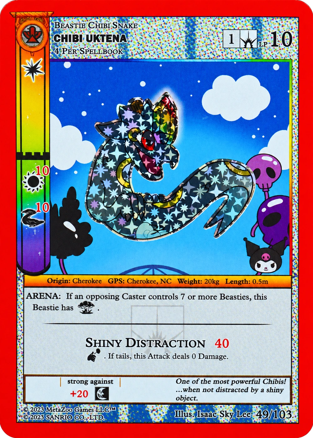 Chibi Uktena 49/103 Reverse Holo — Kuromi's Cryptid Carnival