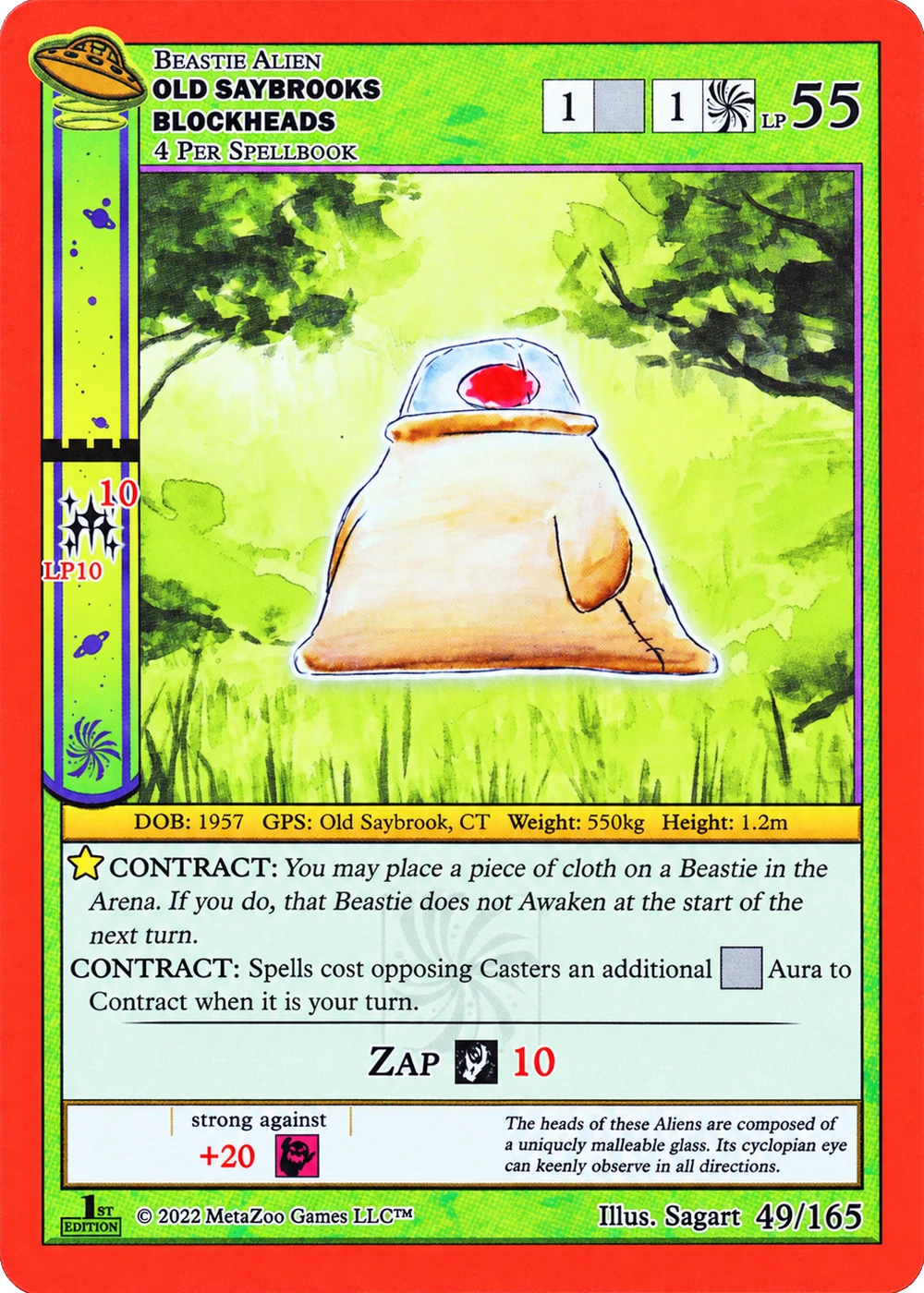 Old Saybrooks Blockheads 49/165 Non-Holo MetaZoo UFO