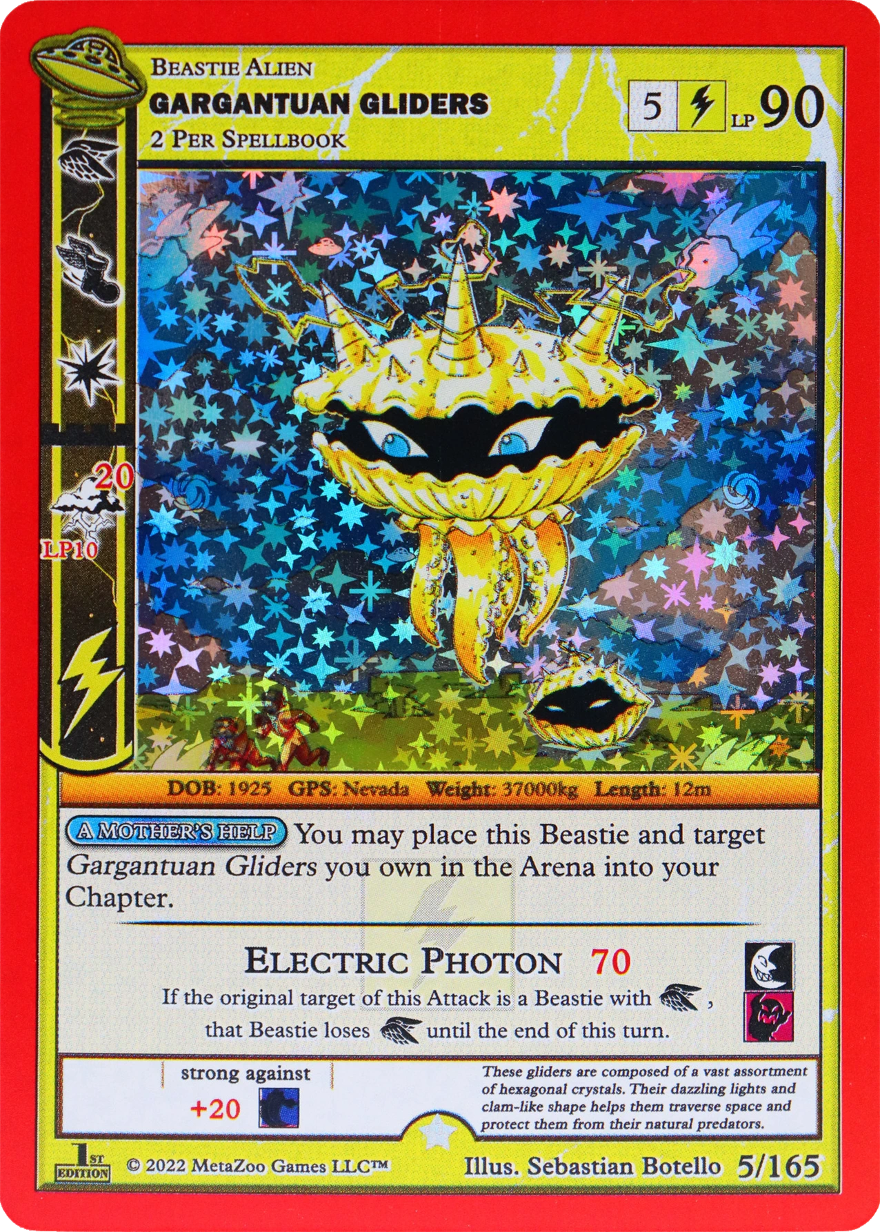 Gargantuan Gliders 5/165 Full Holo MetaZoo UFO