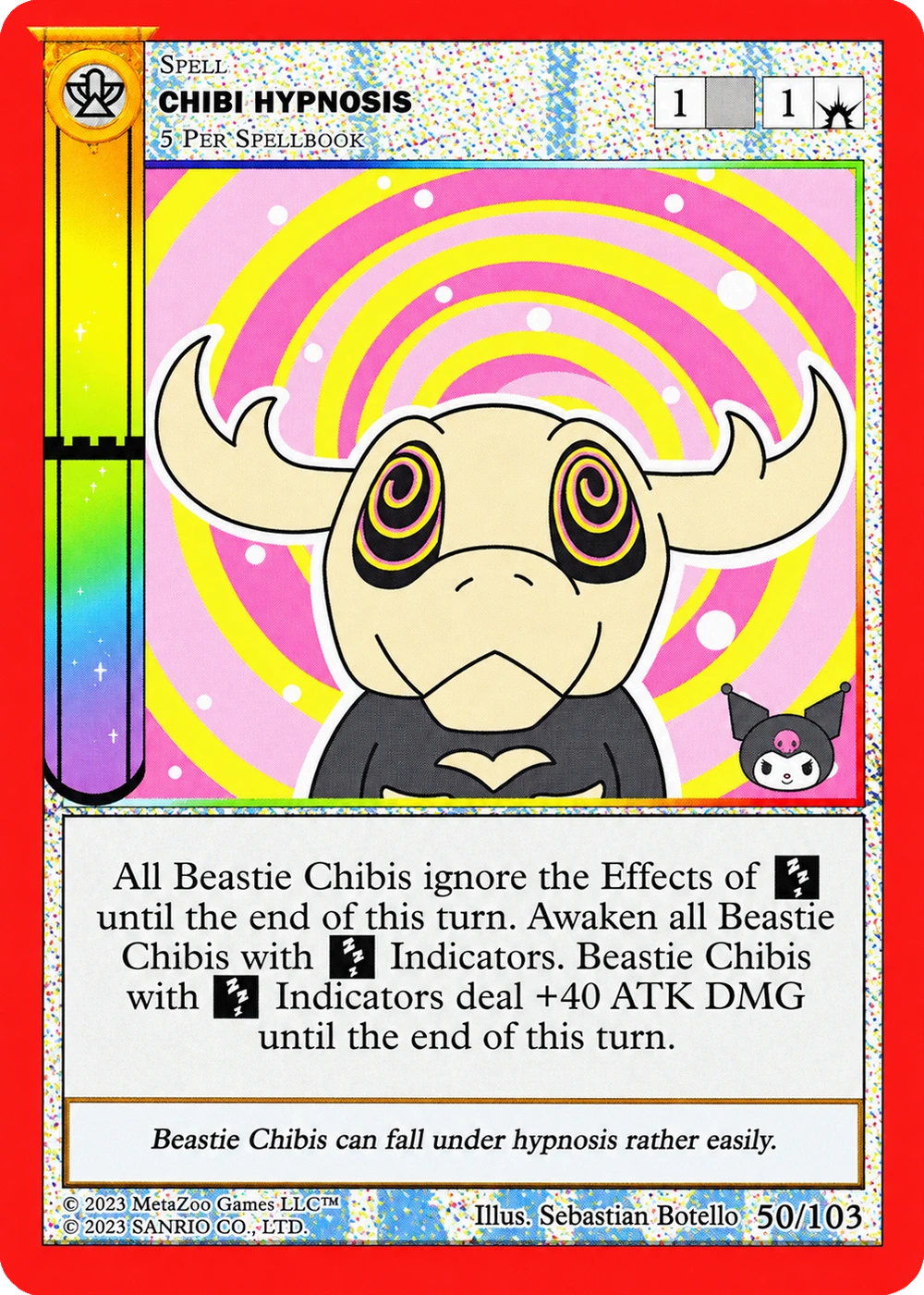 Chibi Hypnosis 50/103 Non-Holo — Kuromi's Cryptid Carnival