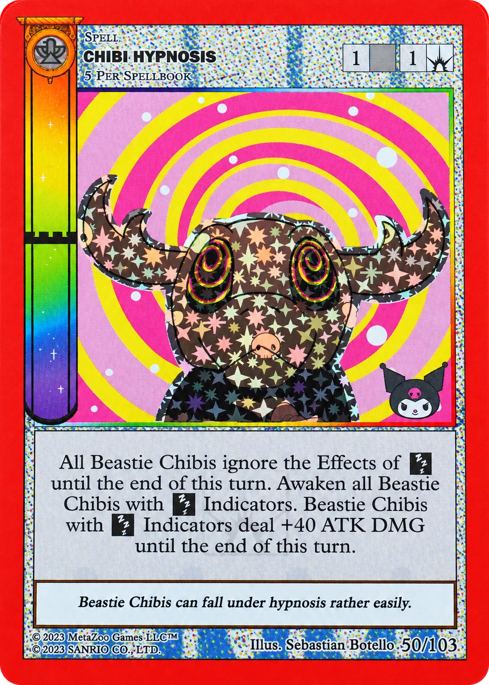 Chibi Hypnosis 50/103 Reverse Holo — Kuromi's Cryptid Carnival