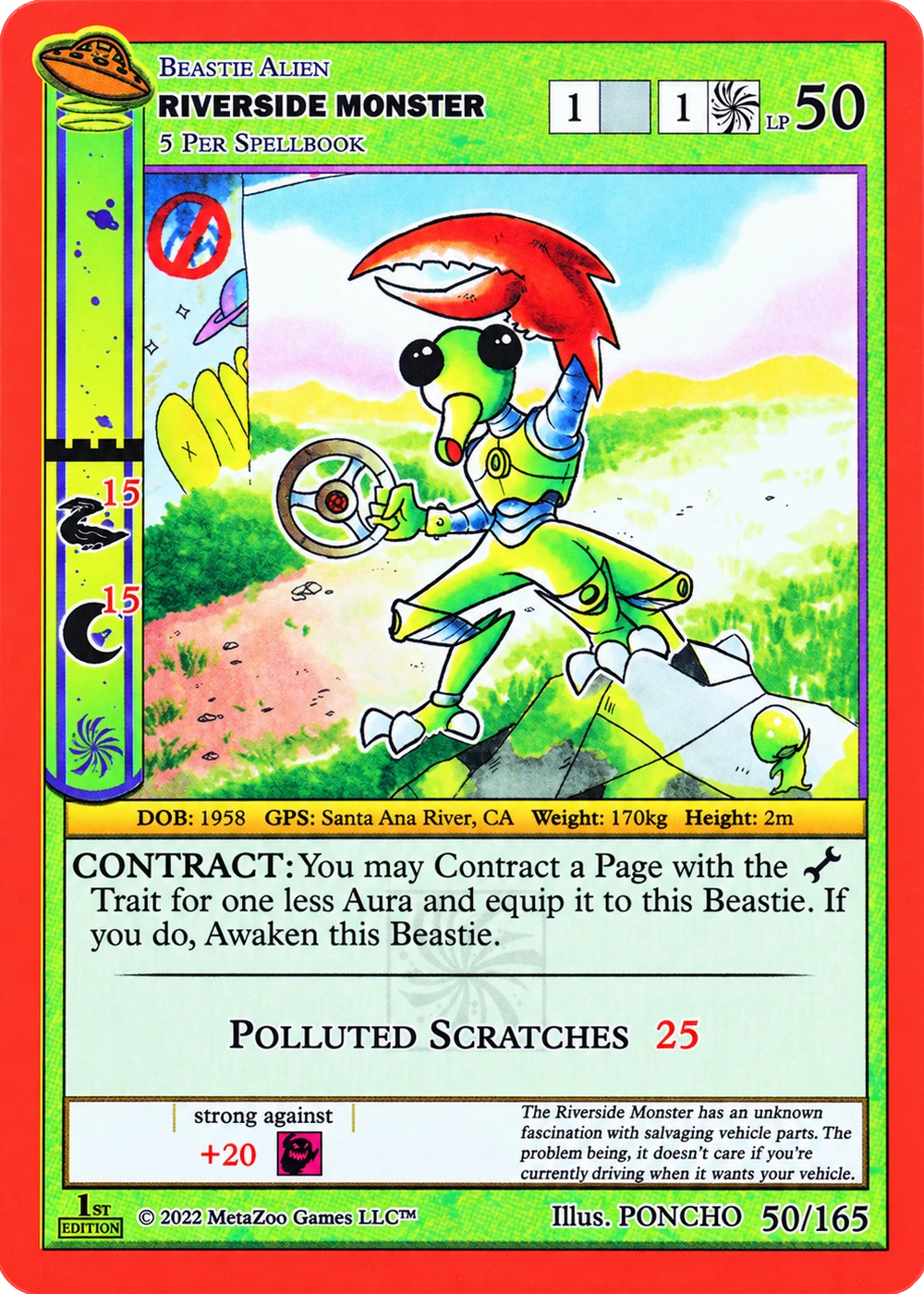 Riverside Monster 50/165 Non-Holo MetaZoo UFO