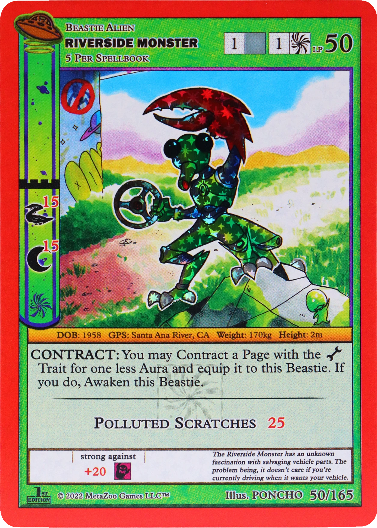 Riverside Monster 50/165 Reverse Holo MetaZoo UFO