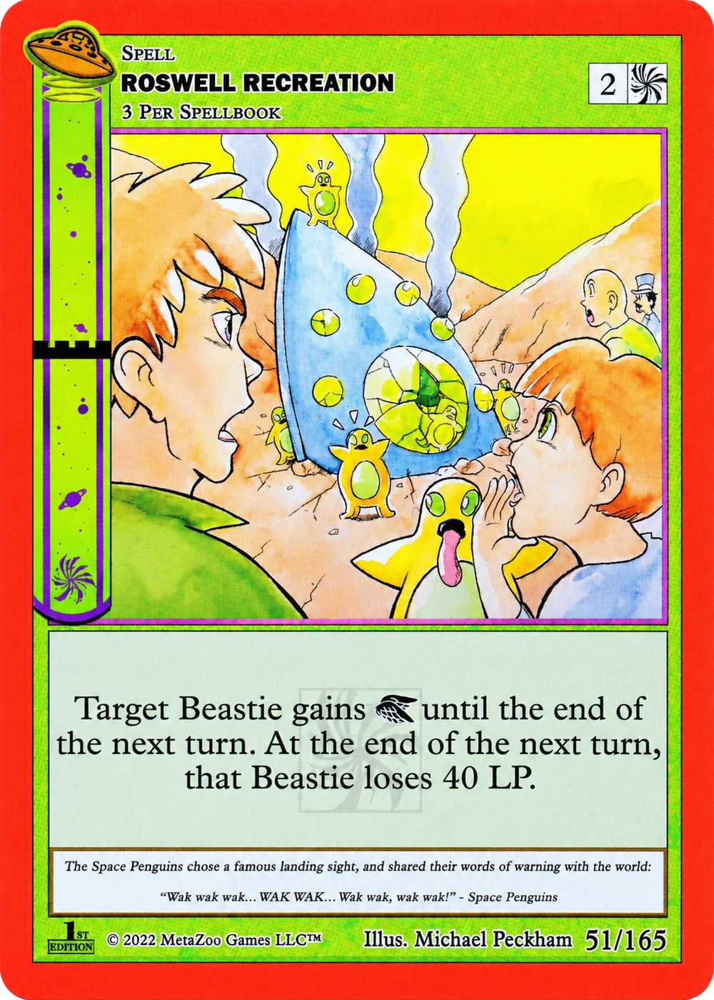 Roswell Recreation 51/165 Non-Holo MetaZoo UFO