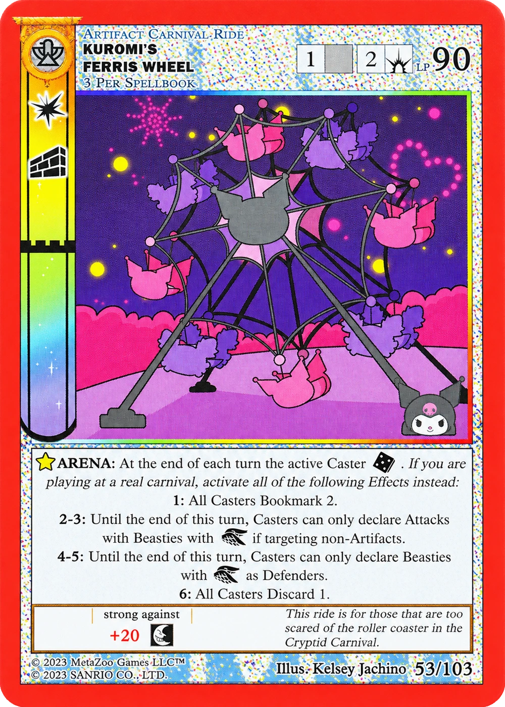Kuromi's Ferris Wheel 53/103 Non-Holo — Kuromi's Cryptid Carnival