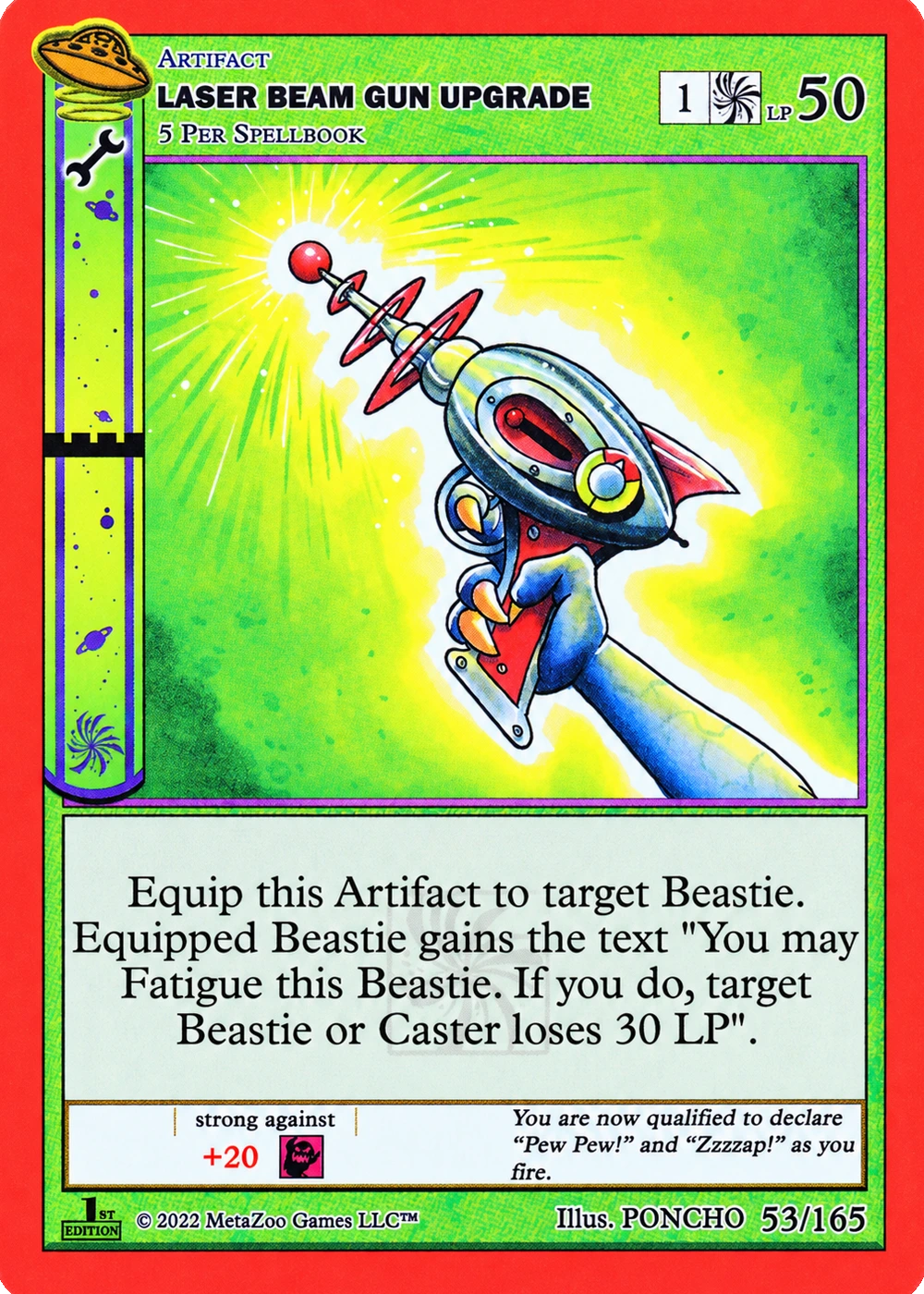 Laser Beam Gun Upgrade 53/165 Non-Holo MetaZoo UFO