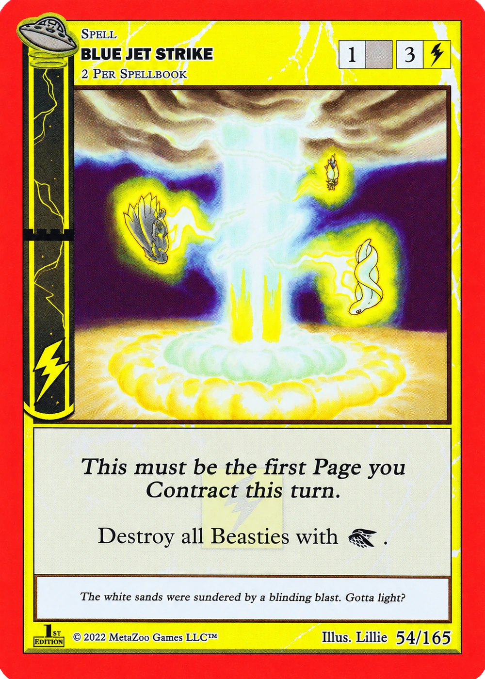 Blue Jet Strike 54/165 Non-Holo MetaZoo UFO