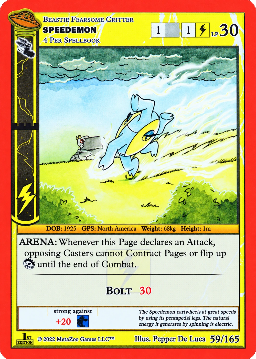 Speedemon 59/165 Non-Holo MetaZoo UFO