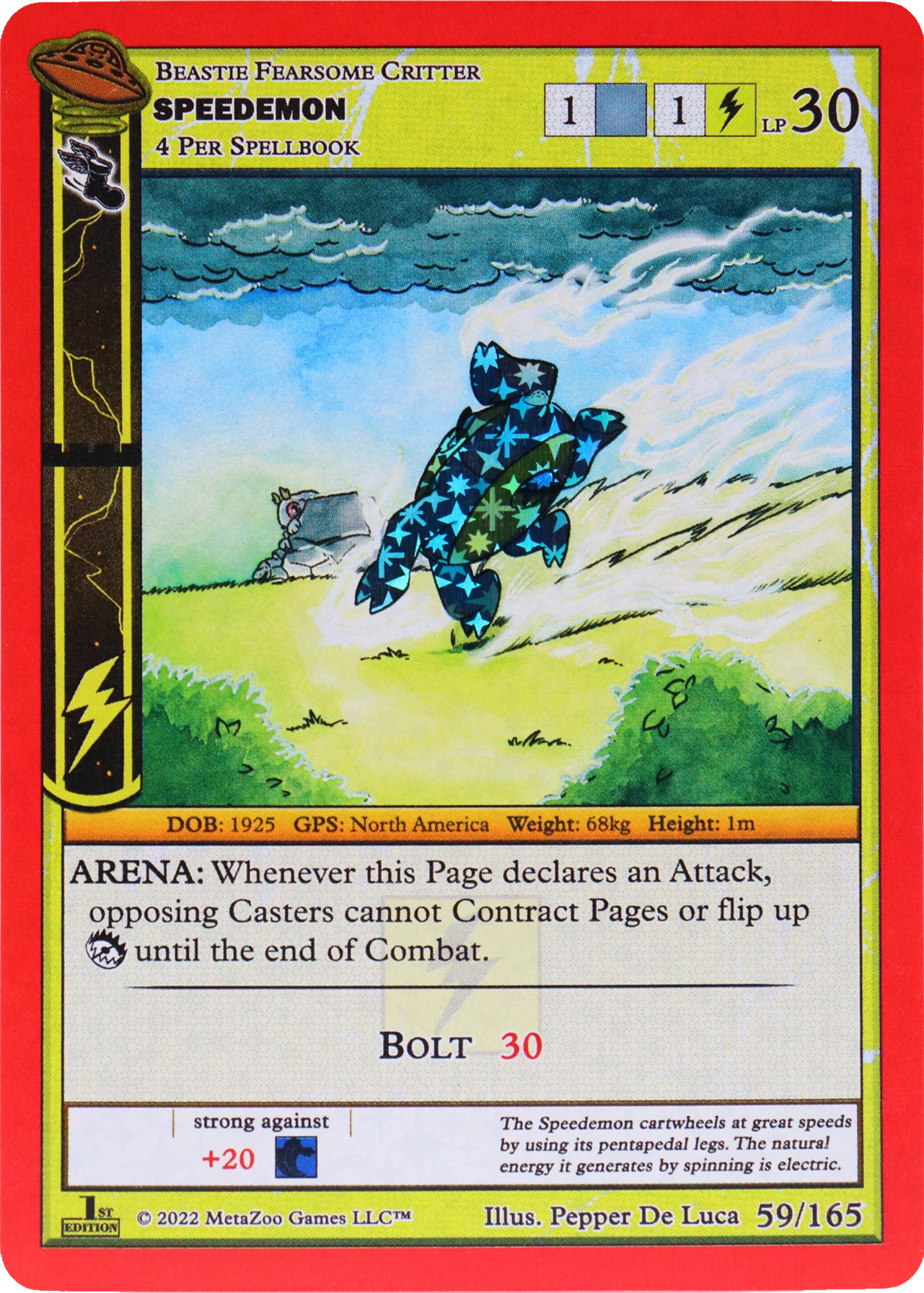 Speedemon 59/165 Reverse Holo MetaZoo UFO