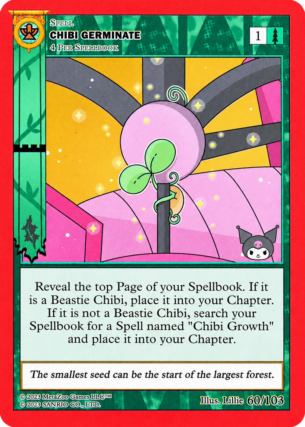 Chibi Germinate 60/103 Non-Holo — Kuromi's Cryptid Carnival