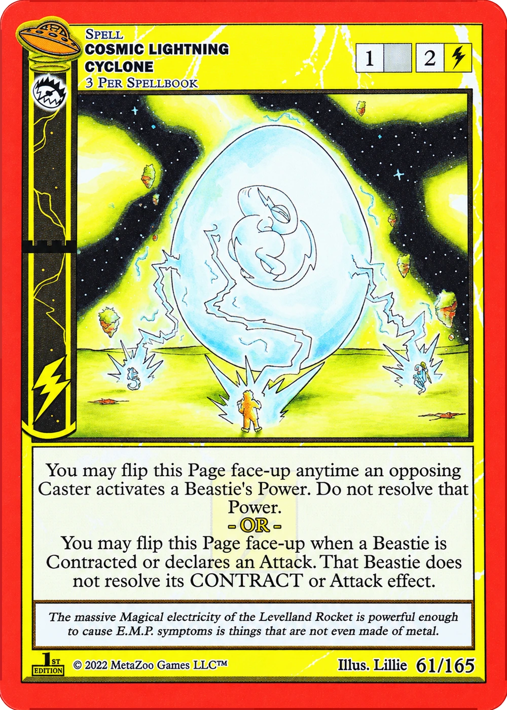 Cosmic Lightning Cyclone 61/165 Non-Holo MetaZoo UFO