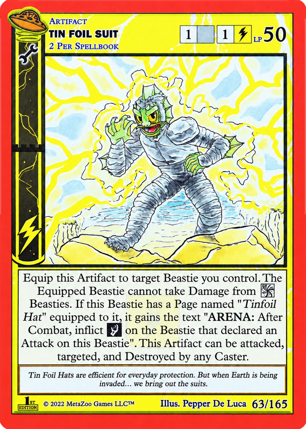 Tin Foil Suit 63/165 Non-Holo MetaZoo UFO