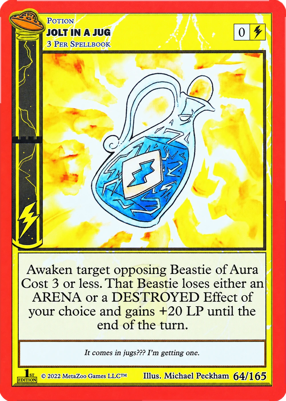 Jolt in a Jug 64/165 Non-Holo MetaZoo UFO