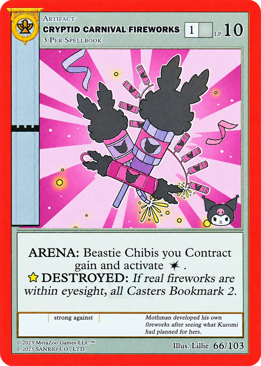Cryptid Carnival Fireworks 66/103 Non-Holo — Kuromi's Cryptid Carnival