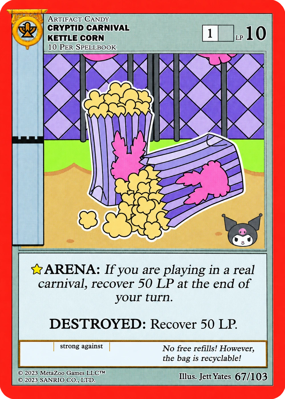 Cryptid Carnival Kettle Corn 67/103 Non-Holo — Kuromi's Cryptid Carnival