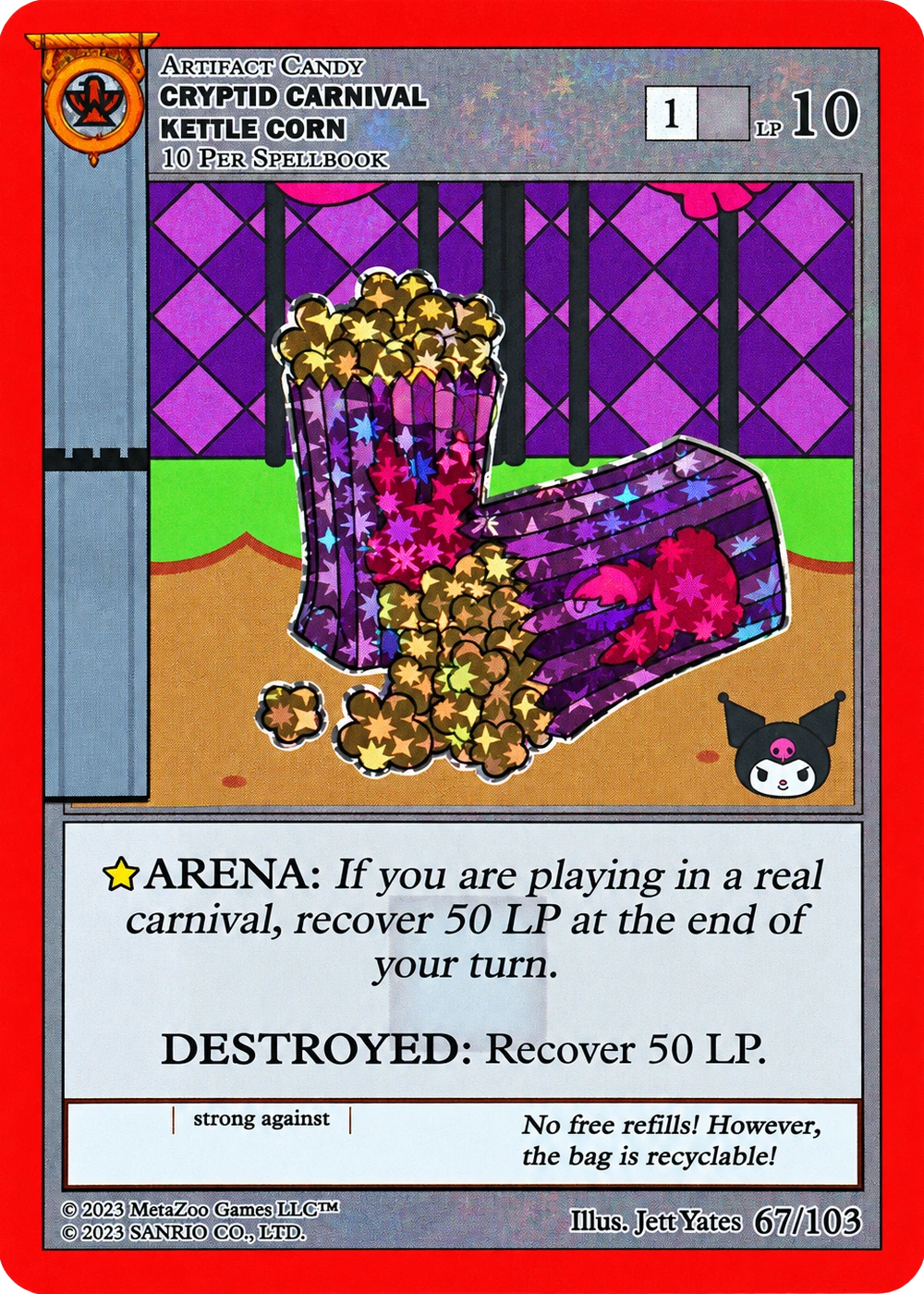 Cryptid Carnival Kettle Corn 67/103 Reverse Holo — Kuromi's Cryptid Carnival