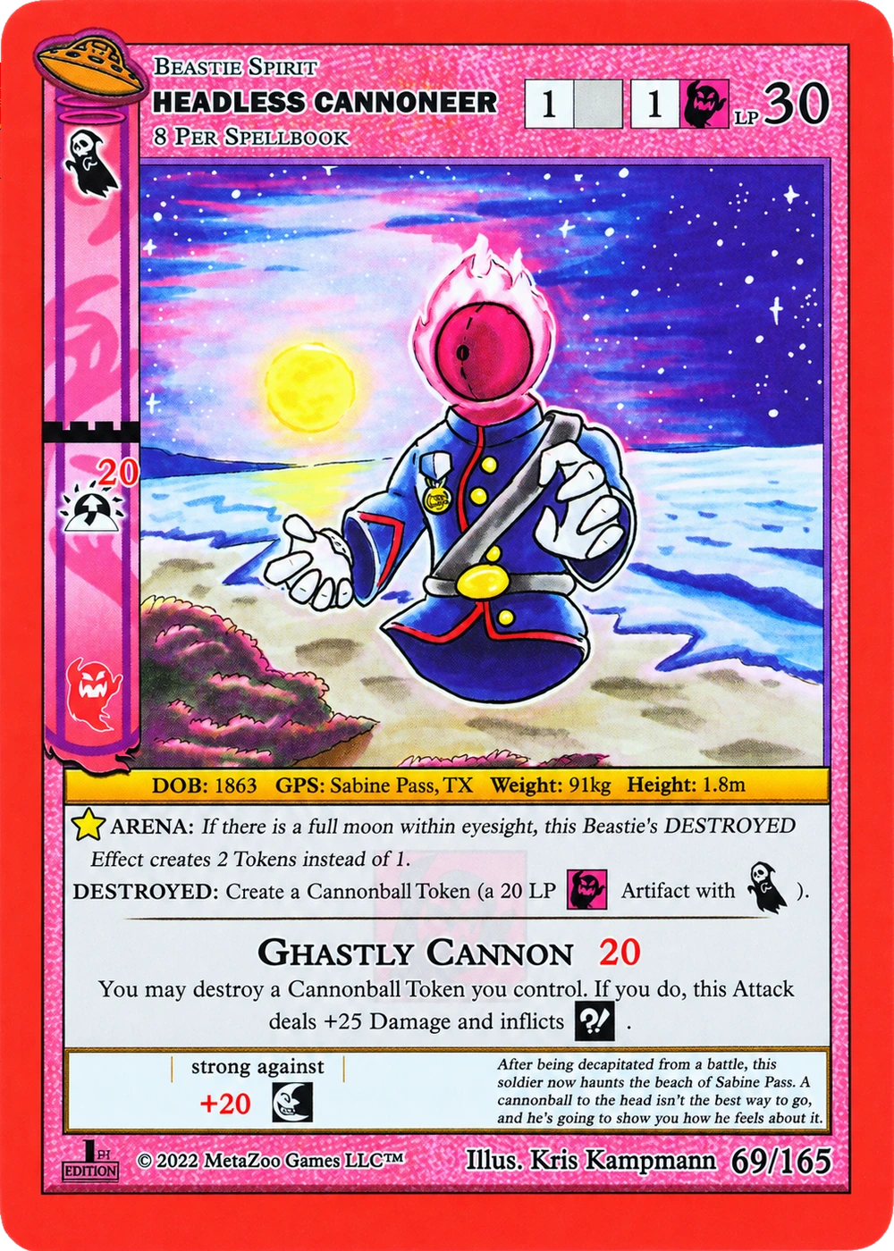 Headless Cannoneer 69/165 Non-Holo MetaZoo UFO