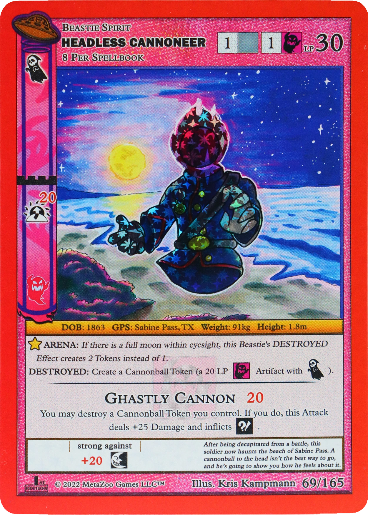 Headless Cannoneer 69/165 Reverse Holo MetaZoo UFO