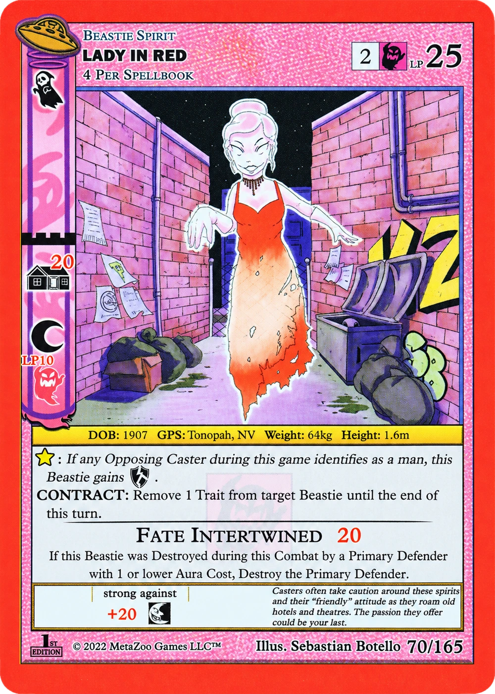 Lady in Red 70/165 Non-Holo MetaZoo UFO