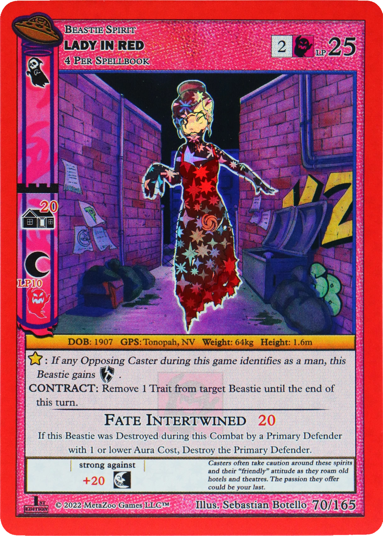 Lady in Red 70/165 Reverse Holo MetaZoo UFO