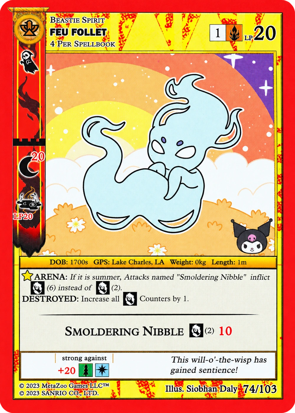 Feu Follet 74/103 Non-Holo — Kuromi's Cryptid Carnival