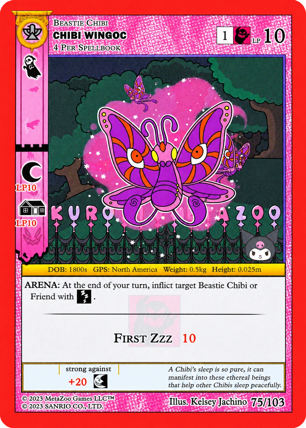 Chibi Wingoc 75/103 Non-Holo — Kuromi's Cryptid Carnival