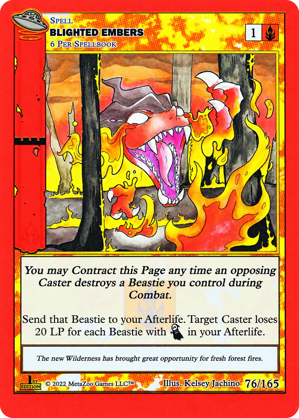 Blighted Embers 76/165 Non-Holo MetaZoo UFO