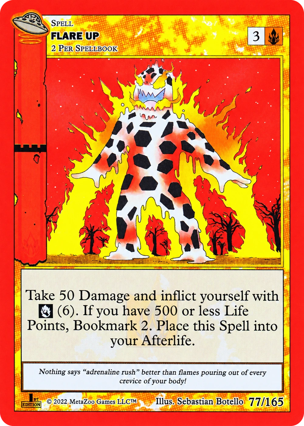 Flare Up 77/165 Non-Holo MetaZoo UFO