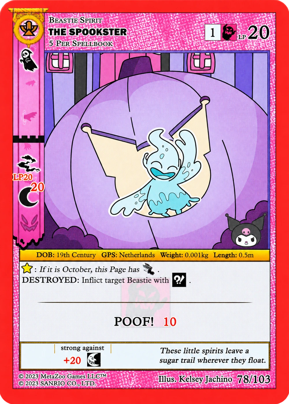 The Spookster 78/103 Non-Holo — Kuromi's Cryptid Carnival
