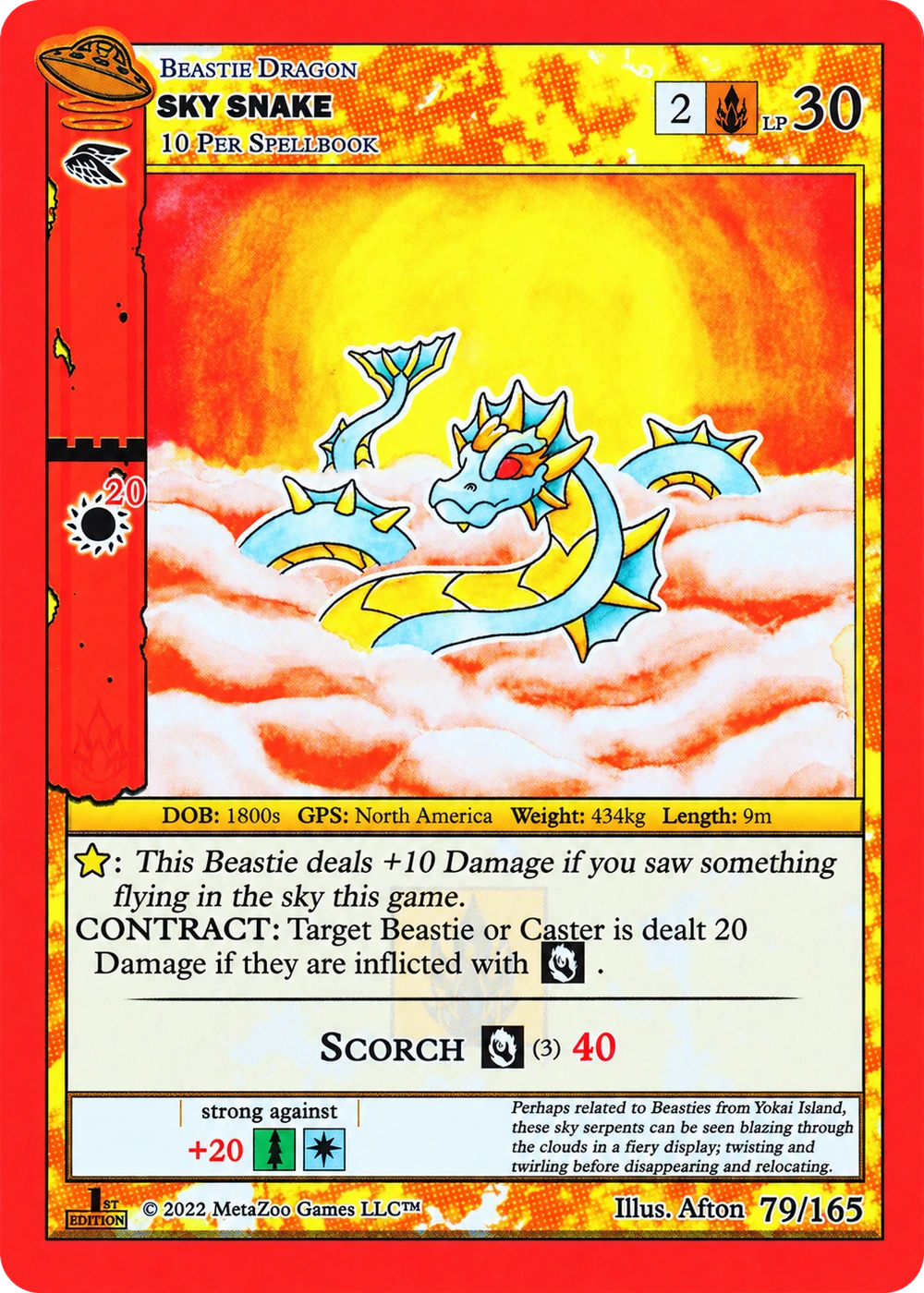 Sky Snake 79/165 Non-Holo MetaZoo UFO