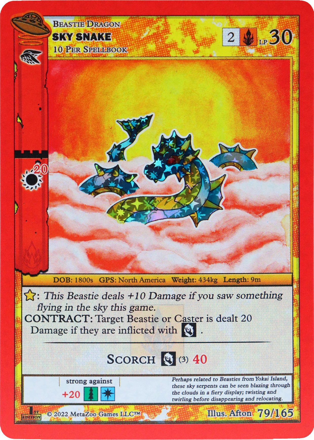 Sky Snake 79/165 Reverse Holo MetaZoo UFO