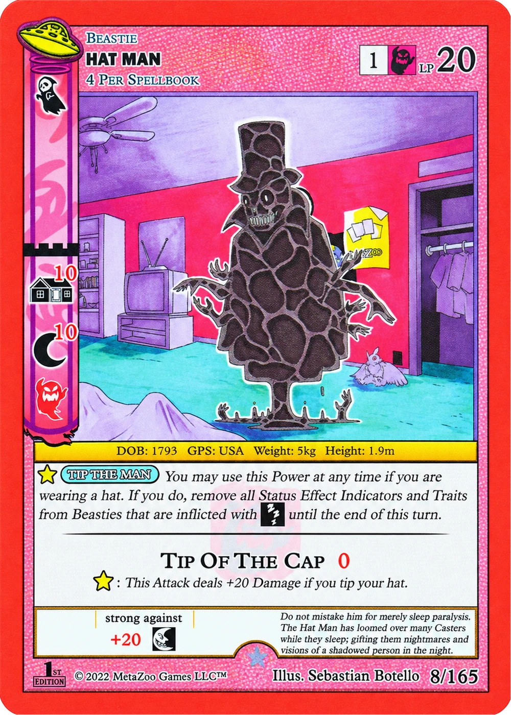 Hat Man 8/165 Non-Holo MetaZoo UFO