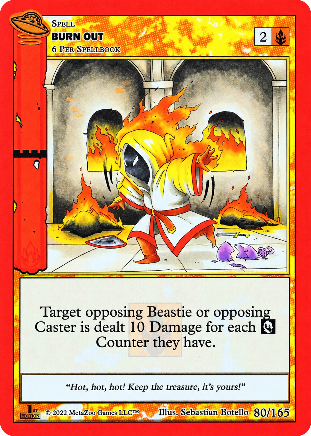 Burn Out 80/165 Non-Holo MetaZoo UFO