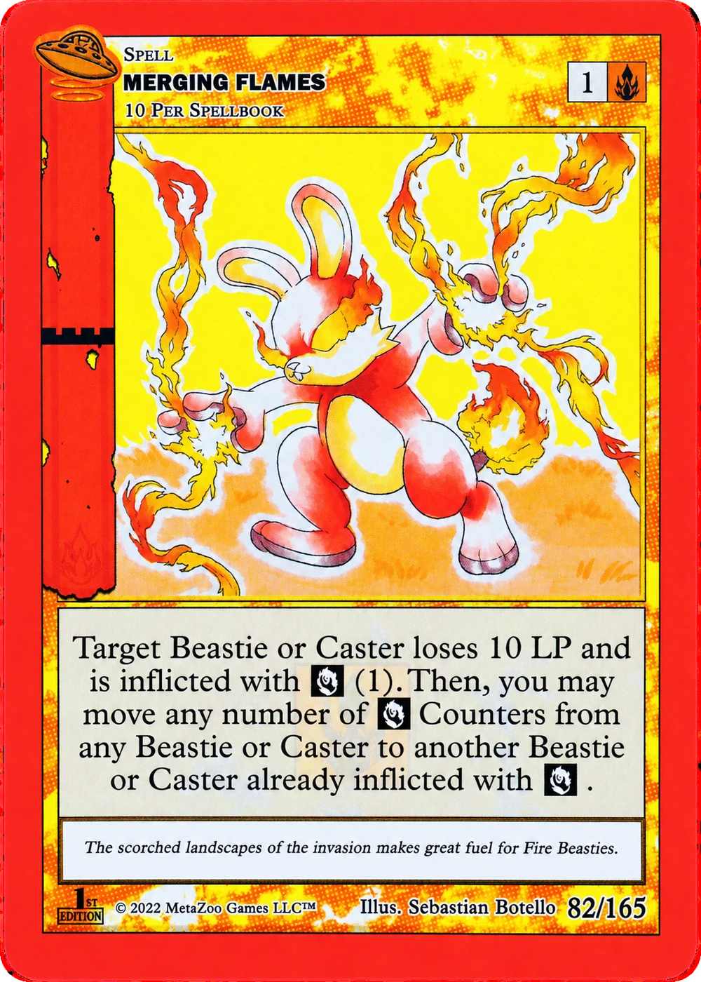 Merging Flames 82/165 Non-Holo MetaZoo UFO