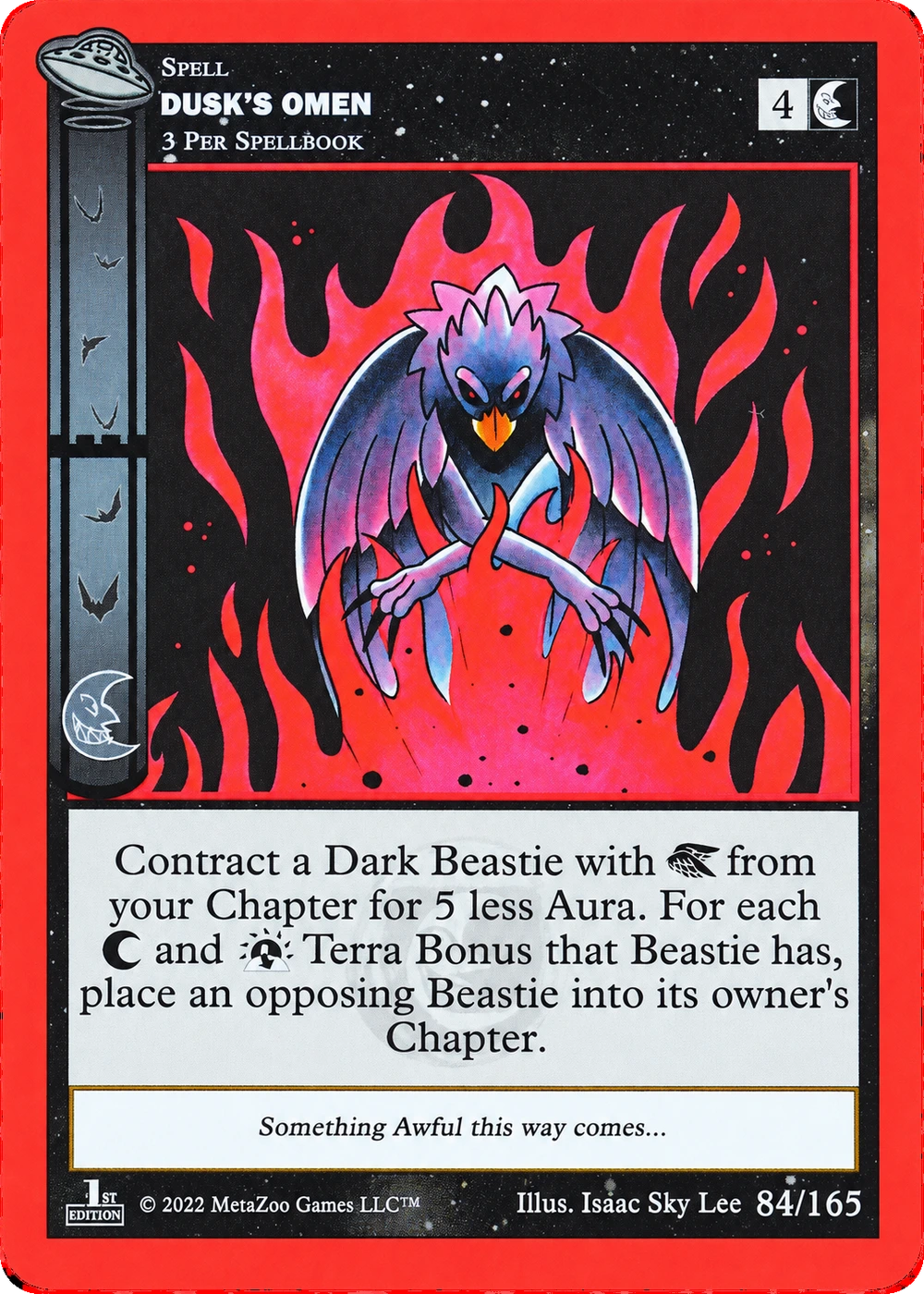 Dusk's Omen 84/165 Non-Holo MetaZoo UFO