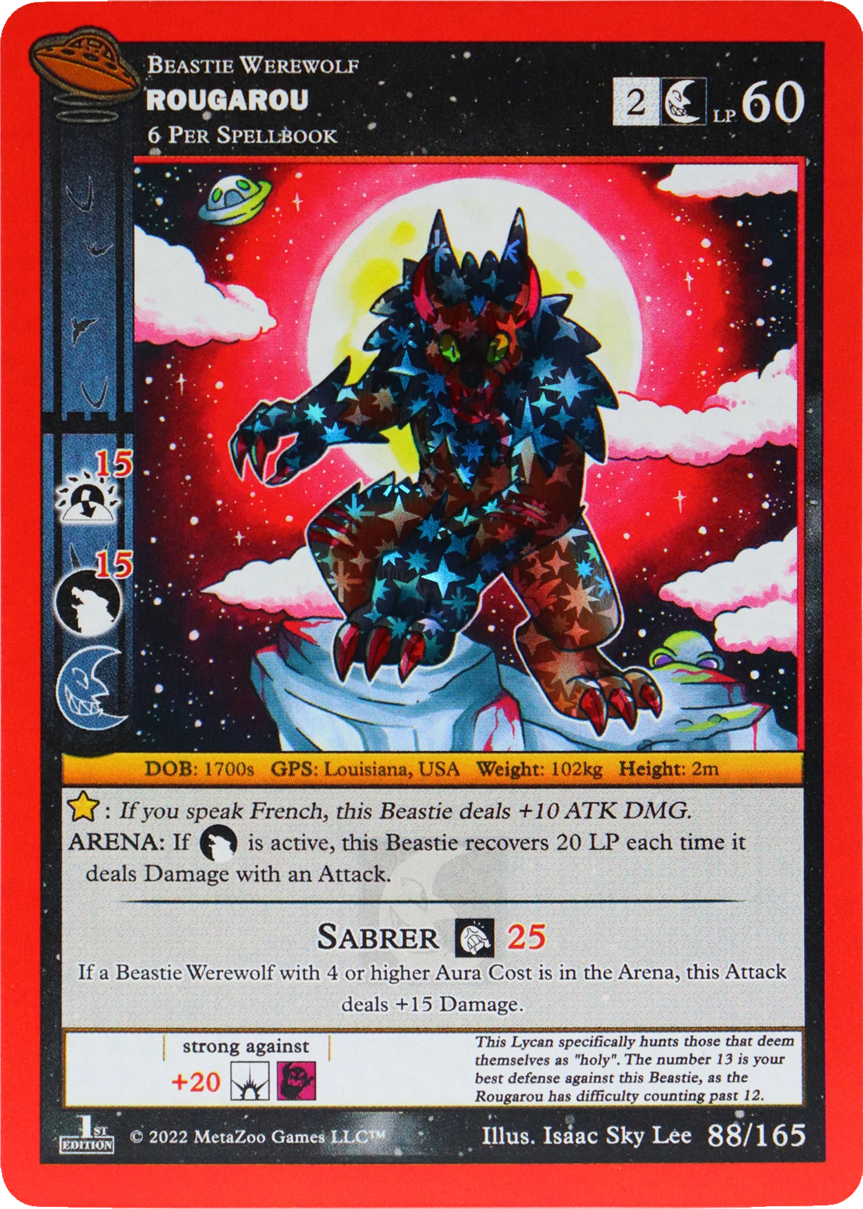 Rougarou 88/165 Reverse Holo MetaZoo UFO