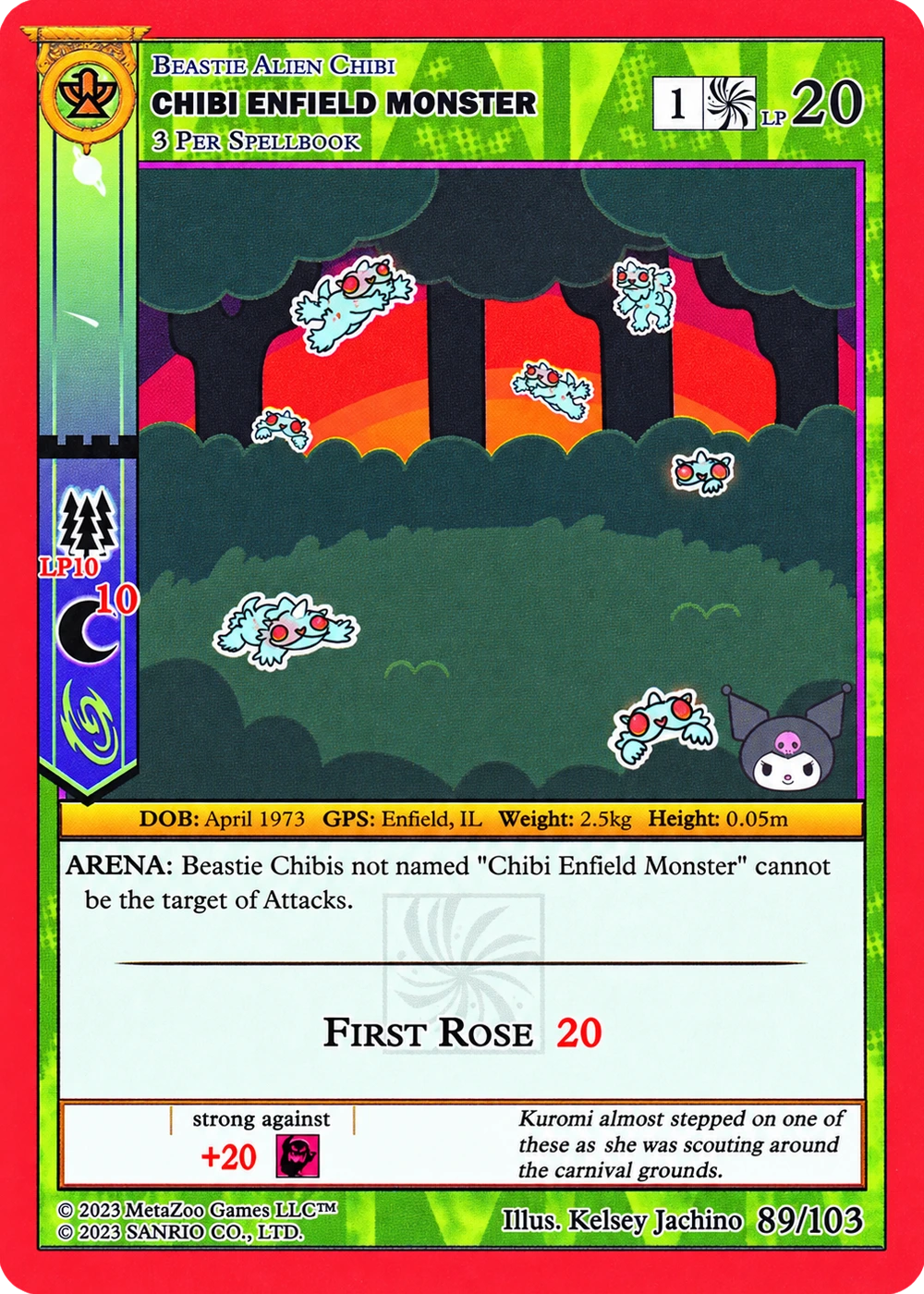 Chibi Enfield Monster 89/103 Non-Holo — Kuromi's Cryptid Carnival
