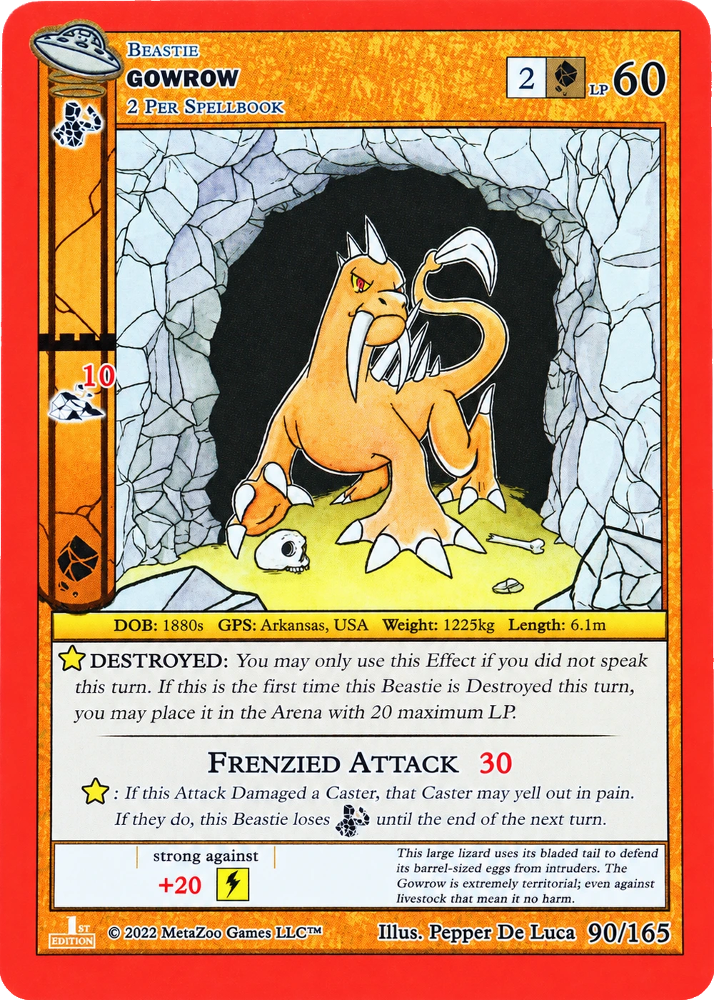 Gowrow 90/165 Non-Holo MetaZoo UFO