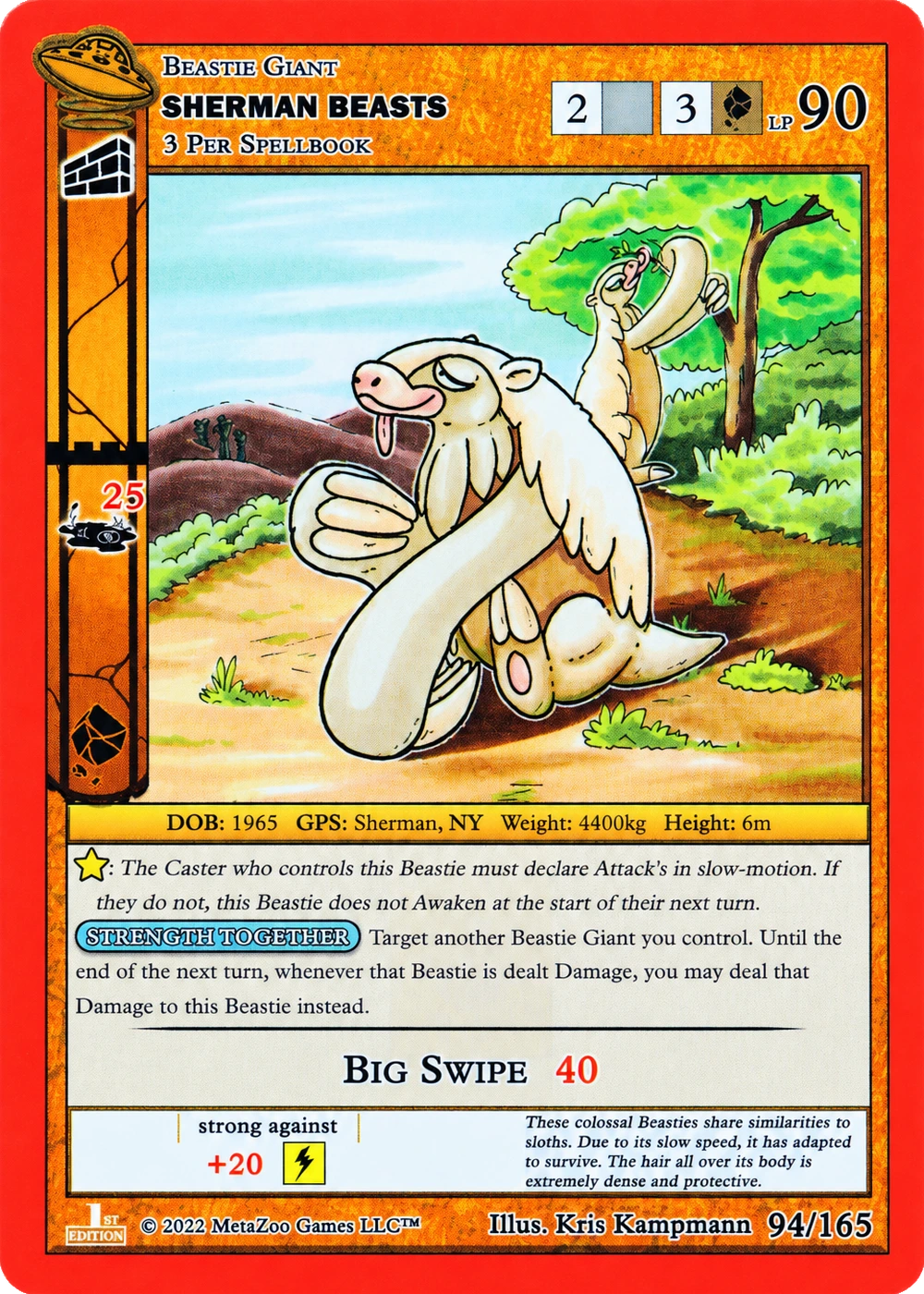 Sherman Beasts 94/165 Non-Holo MetaZoo UFO