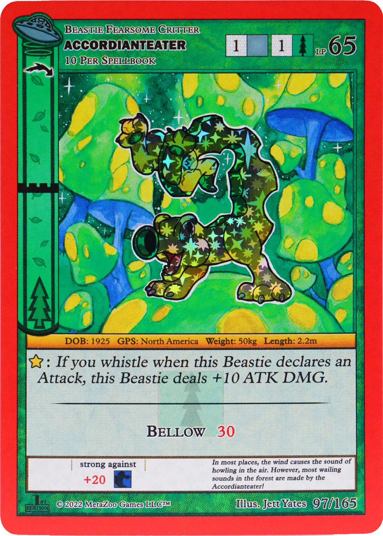 Accordianteater 97/165 Reverse Holo MetaZoo UFO