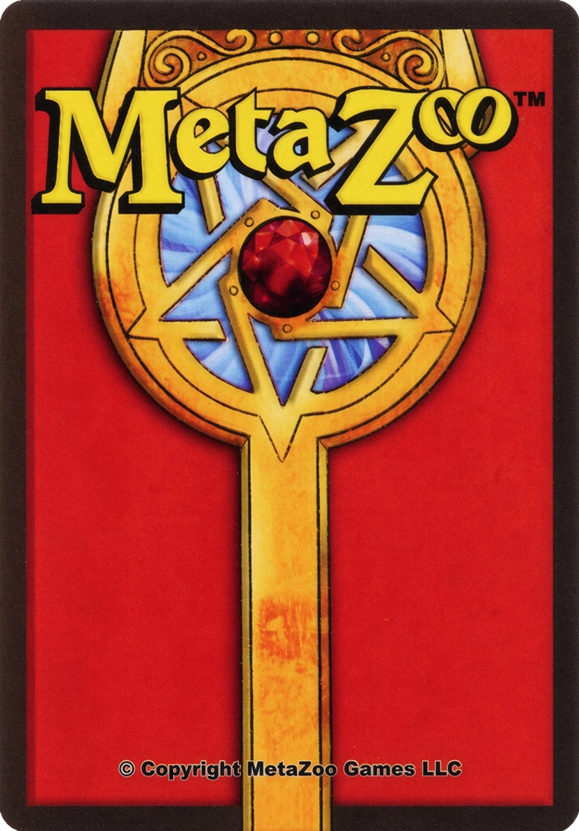 Card back from the original MetaZoo trading card game
