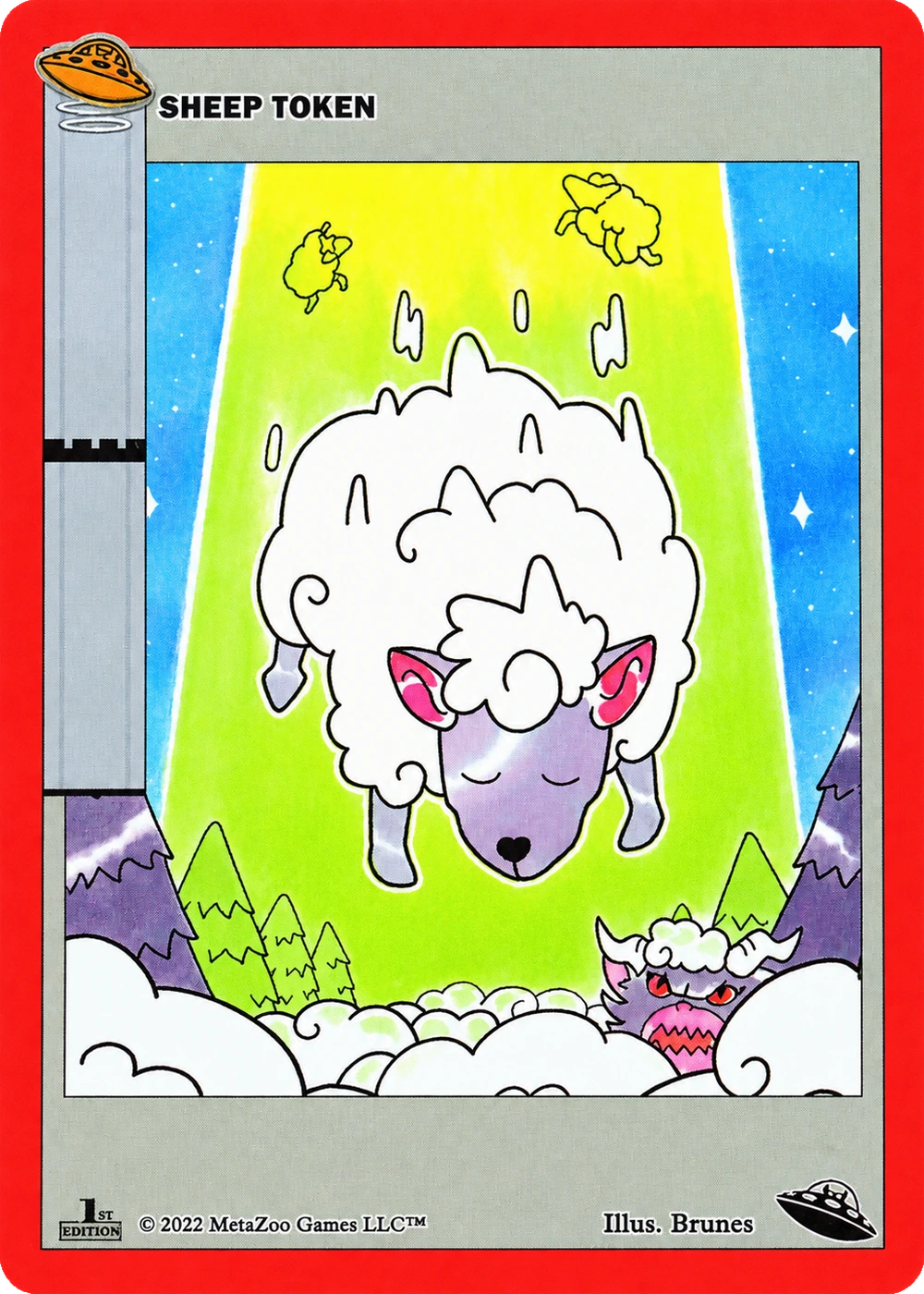 Sheep Token Non-Holo MetaZoo UFO